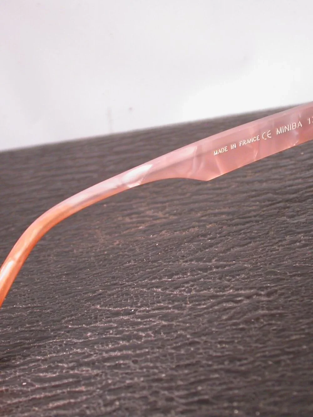 Authentic Anne et Valentin Miniba Smoke Clear Pearl Eyeglasses Made in France